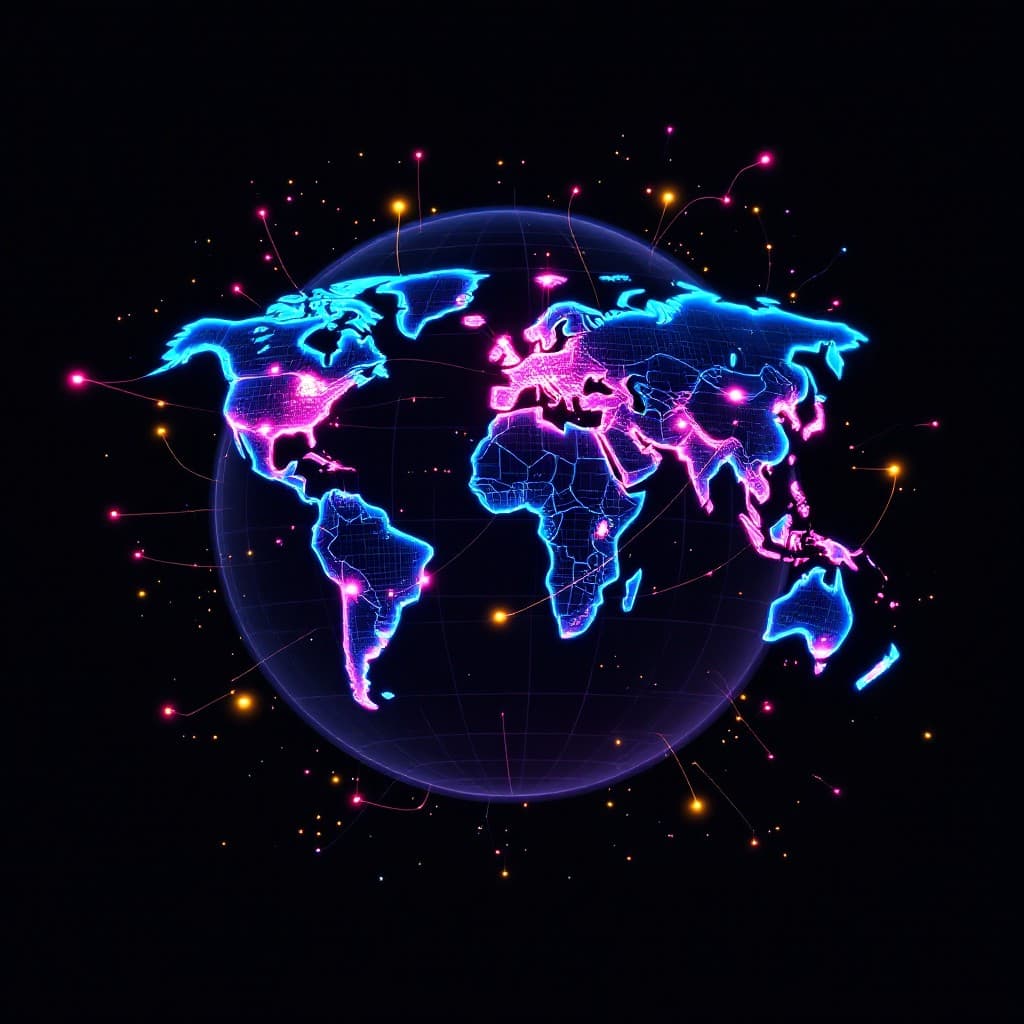 Global network visualization